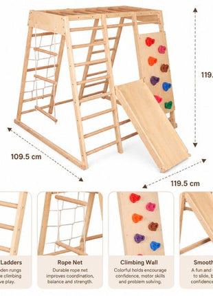 Kinder Home Drvena penjalica sa toboganom