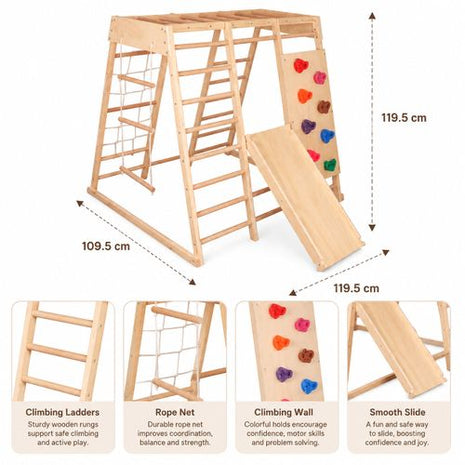 Kinder Home Drvena penjalica sa toboganom