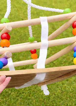 Kinder Home Drvena ljuljačka za djecu do 25kg