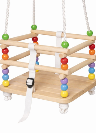 Kinder Home Drvena ljuljačka za djecu do 25kg