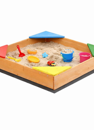 Kinder Home Drveni pješčanik 90x90cm