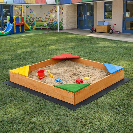 Kinder Home Drveni pješčanik 90x90cm