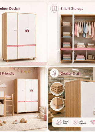 Kinder Home Dječiji ormar Cherry, 120x60x180cm