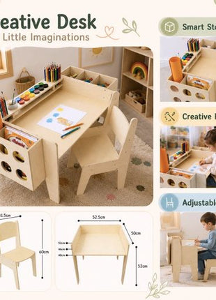 Kinder Home Dječiji sto za crtanje i učenje Montessori