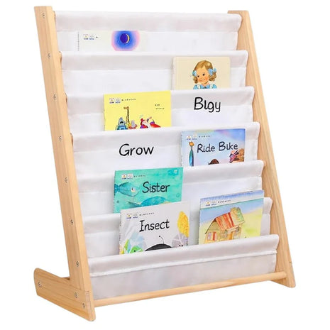 Drveni dječiji organizator s policama za igračke i knjige – PSI