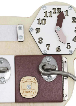 Montesori drvena tabla za motoriku – Medvjed