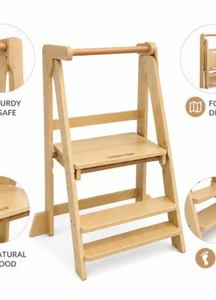 Kinder Home Drveno sklopivo toranj povišenje - Toranj za učenje