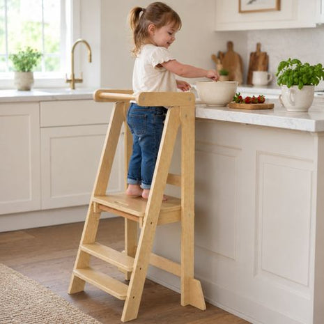 Kinder Home Drveno sklopivo toranj povišenje - Toranj za učenje